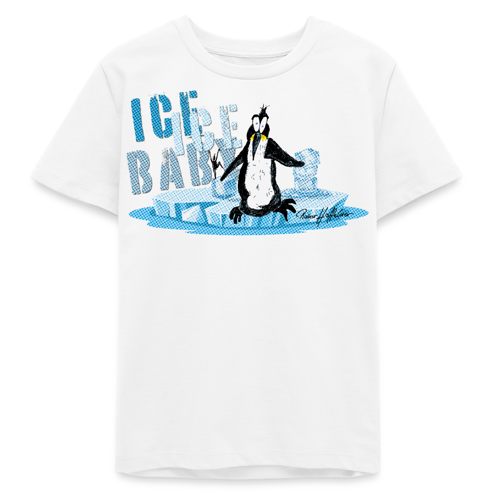 MNJS TEENS Bio T-Shirt mit ICE ICE BABY PRINT - Weiß