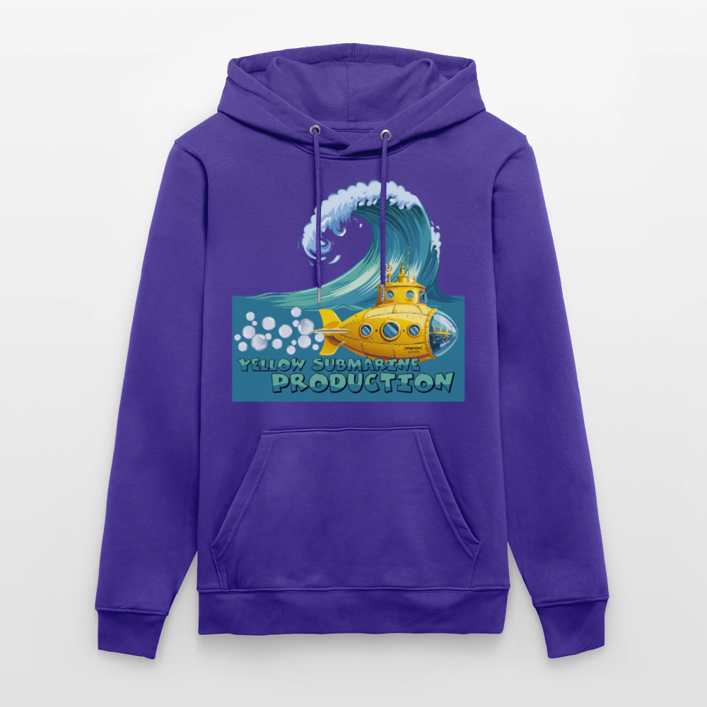 Unisex Bio-Hoodie mit YELLOW SUBMARINE PRODUCTION PRINT - Purple Love 