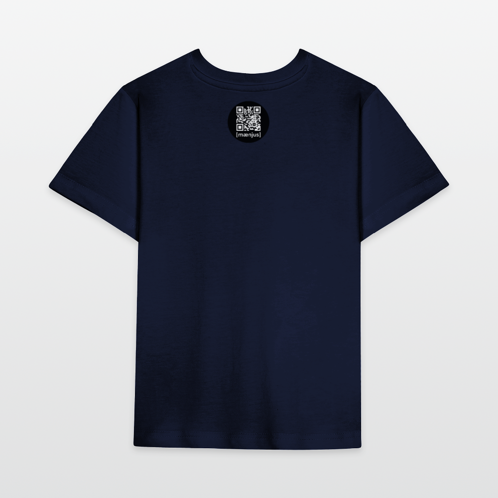 MNJS KIDS Bio T-Shirt mit FUNKY ALPAKA CLUB PRINT - Navy