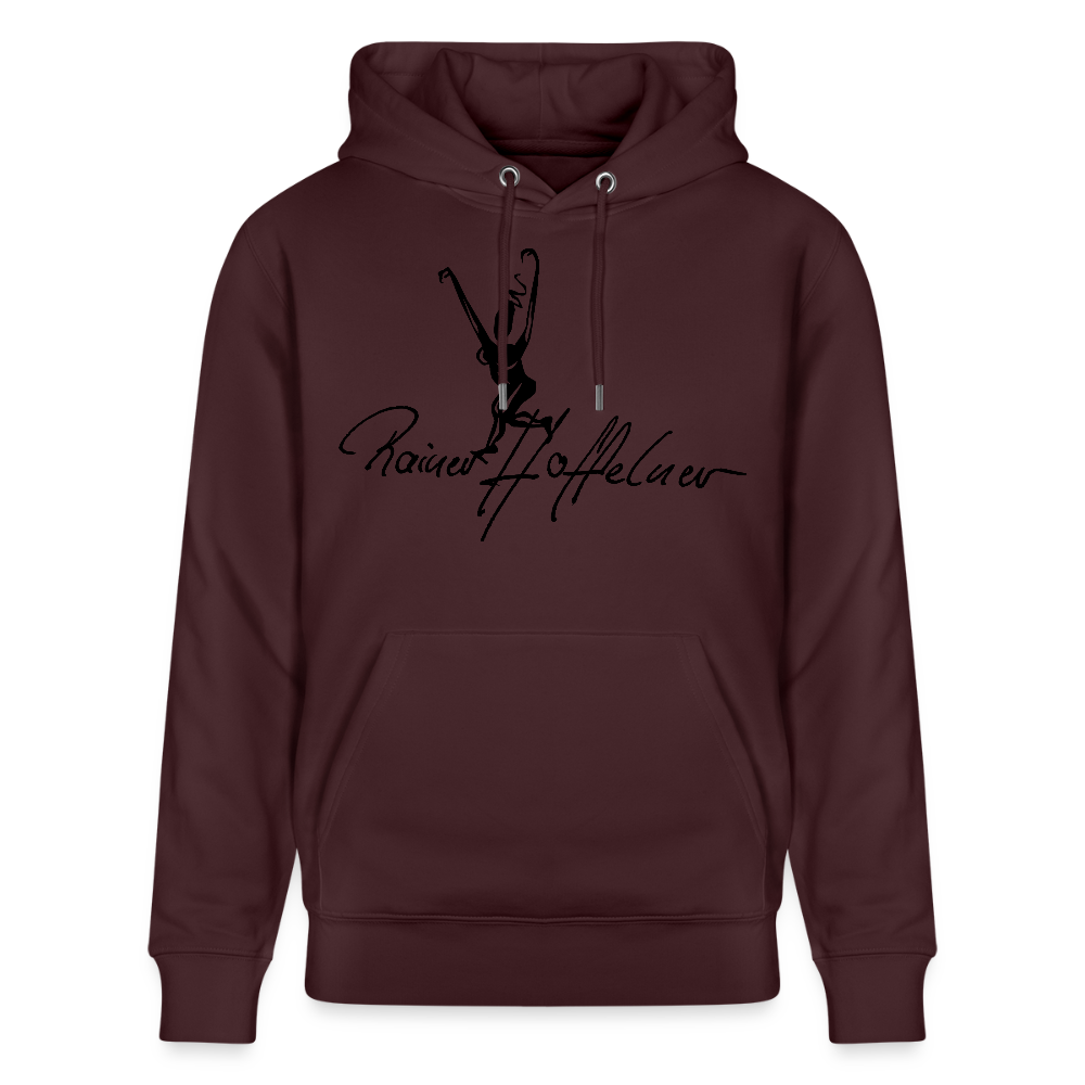 Unisex Bio-Hoodie mit TUSCHEWEIBCHEN PRINT - Maroon