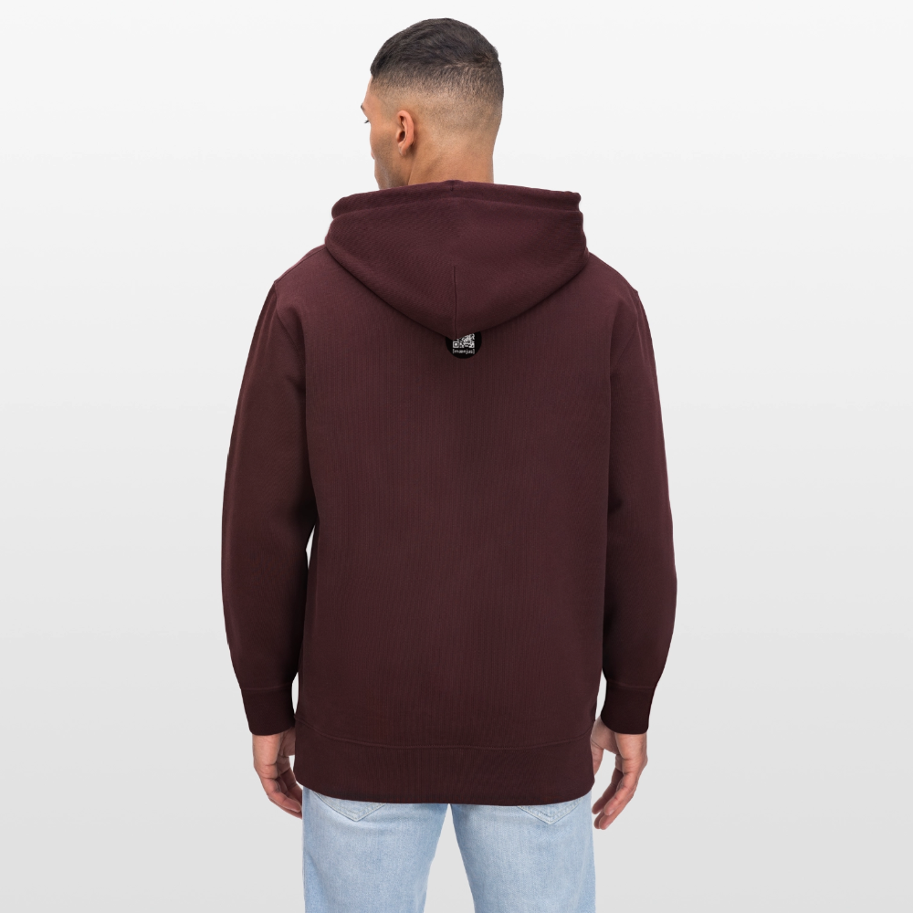Unisex Bio-Hoodie mit OACHKATZL PRINT - Maroon