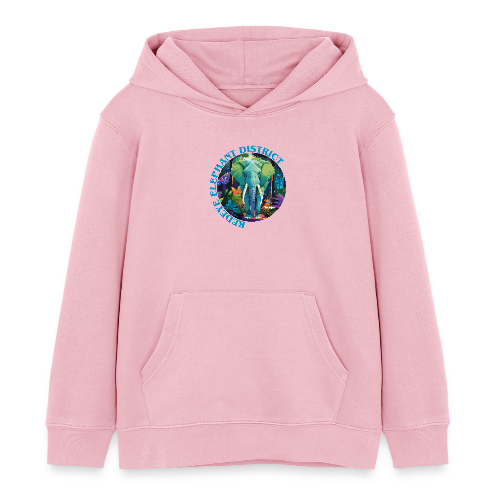 MNJS KIDS Bio-Hoodie mit REDEYE ELEPHANT DISTRICT PRINT - Hellrosa