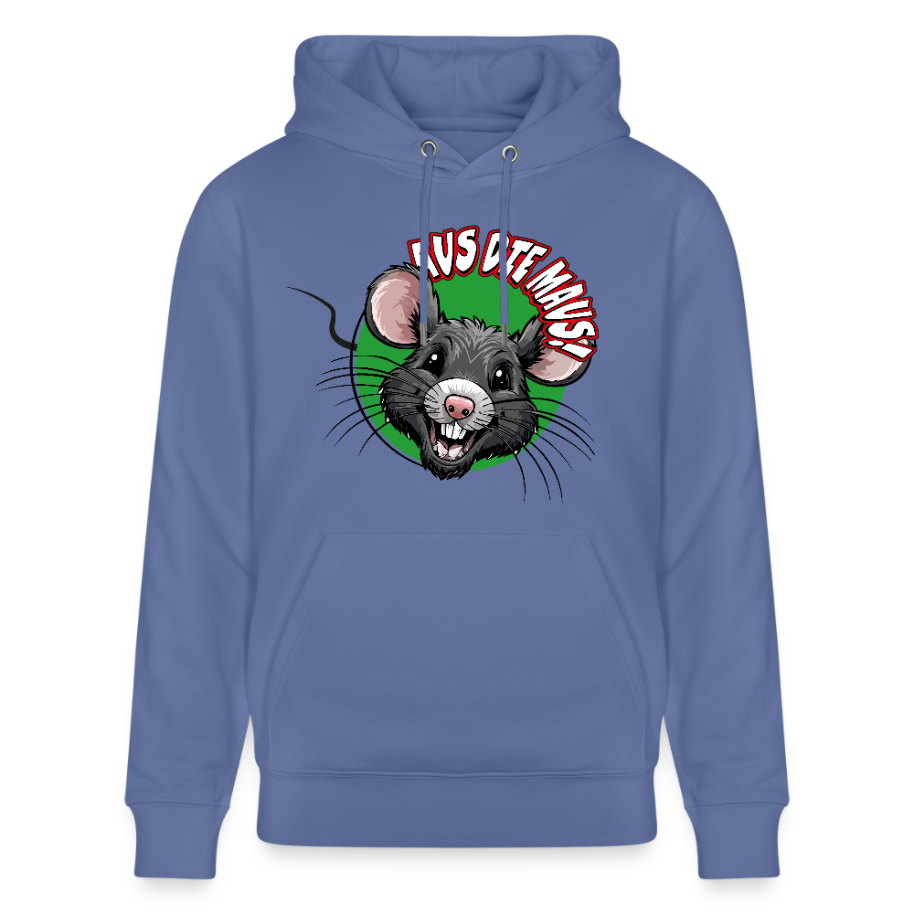 Unisex Hoodie mit AUS DIE MAUS PRINT - Blau
