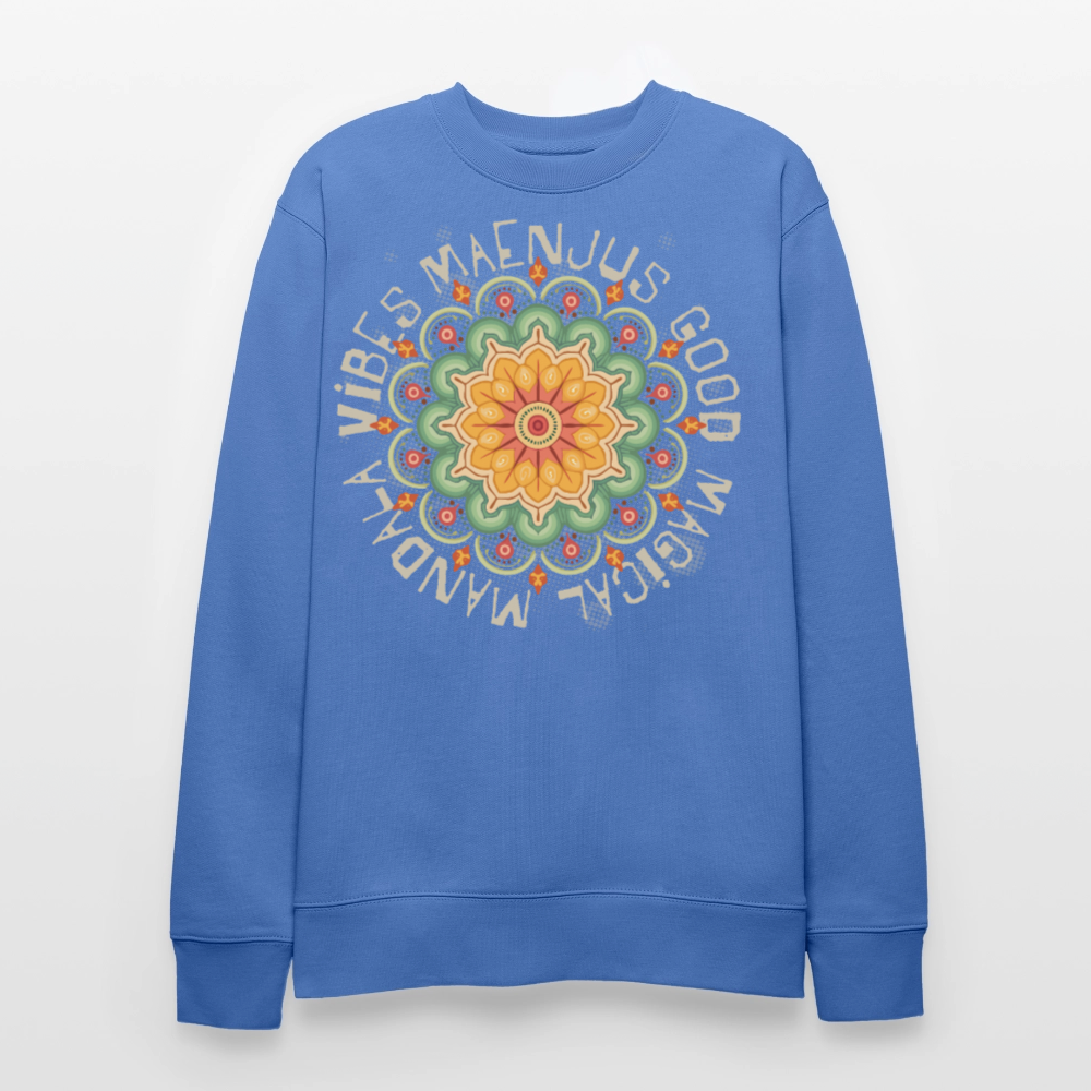 Unisex Bio-Sweatshirt mit MANDALA VIBES PRINT - Blau