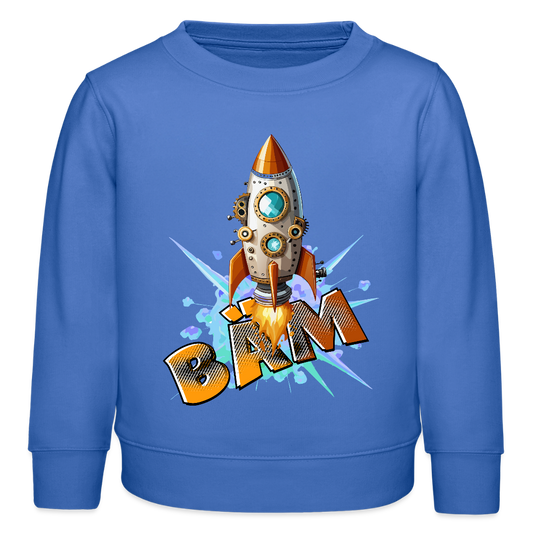 MNJS KIDS Mini Changer Bio Sweatshirt mit BÄMPRINT - carolina Blue