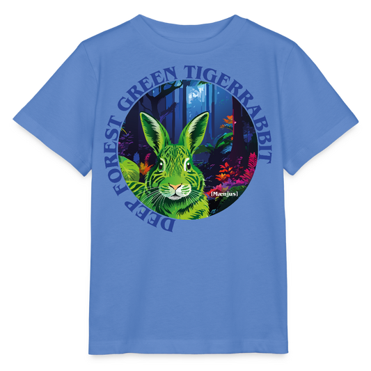 MNJS KIDS T-Shirt mit DEEP FOREST GREEN TIGERRABBIT PRINT - Blau