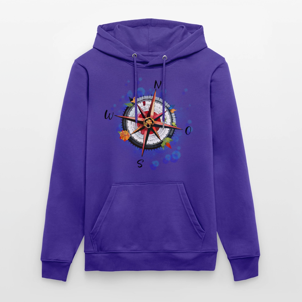 Unisex Hoodie mit WINDROSE PRINT - Purple Love 