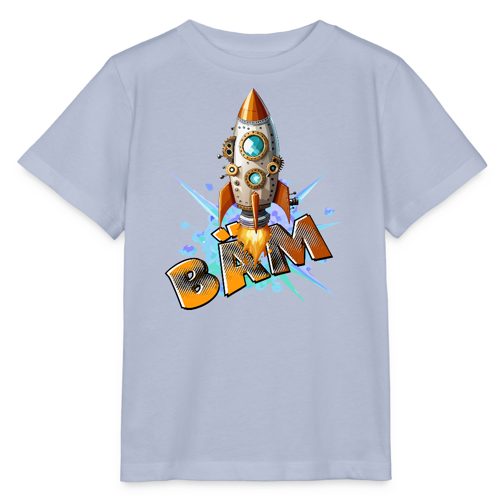 MNJS KIDS Bio T-Shirt mit BÄM PRINT - Lavendel-Violett