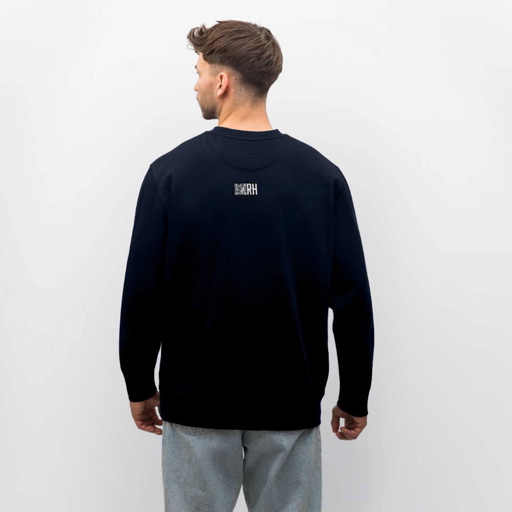 Unisex Bio-Sweatshirt mit CREATIVE VIRUS INSIDE PRINT - Navy
