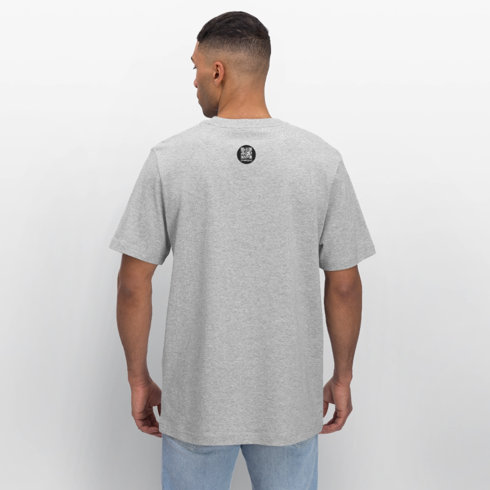 Unisex Bio-T-Shirt mit KEEP CALM PRINT - Grau meliert