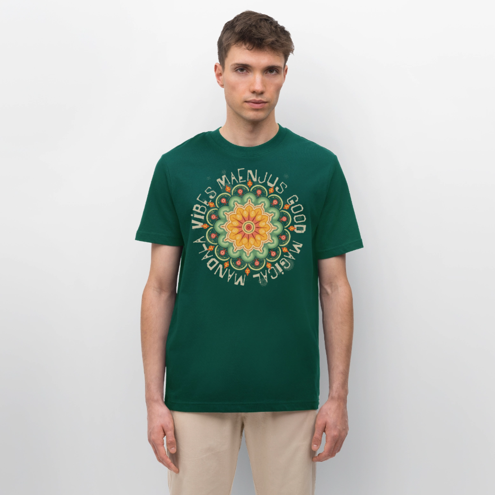 Unisex Bio-T-Shirt mit MANDALA VIBES PRINT - Forest