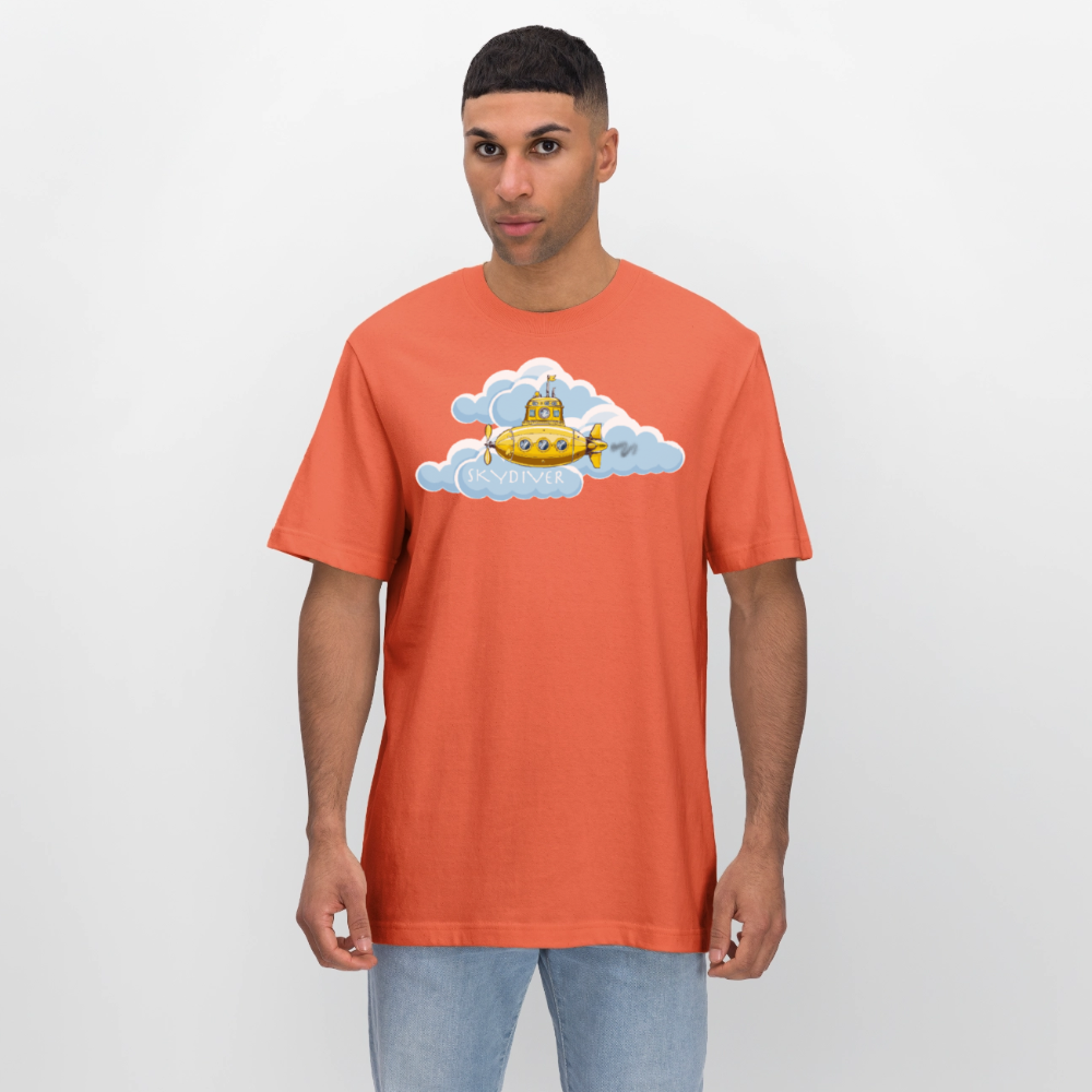 Unisex Bio-T-Shirt mit SKYDIVER PRINT - Hellrot