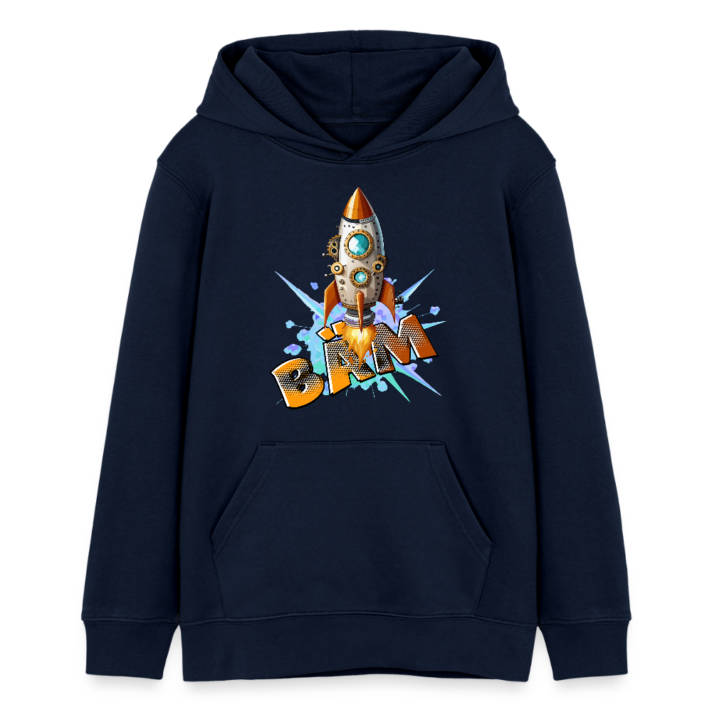 MNJS TEENS Bio-Hoodie mit BÄM PRINT - Navy