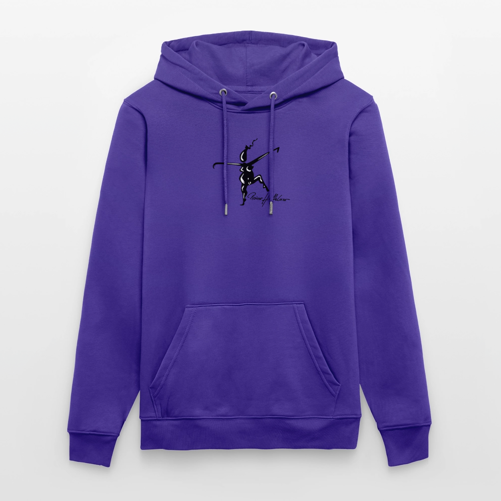 Unisex Bio-Hoodie mit TUSCHEWEIBCHEN PRINT - Purple Love 