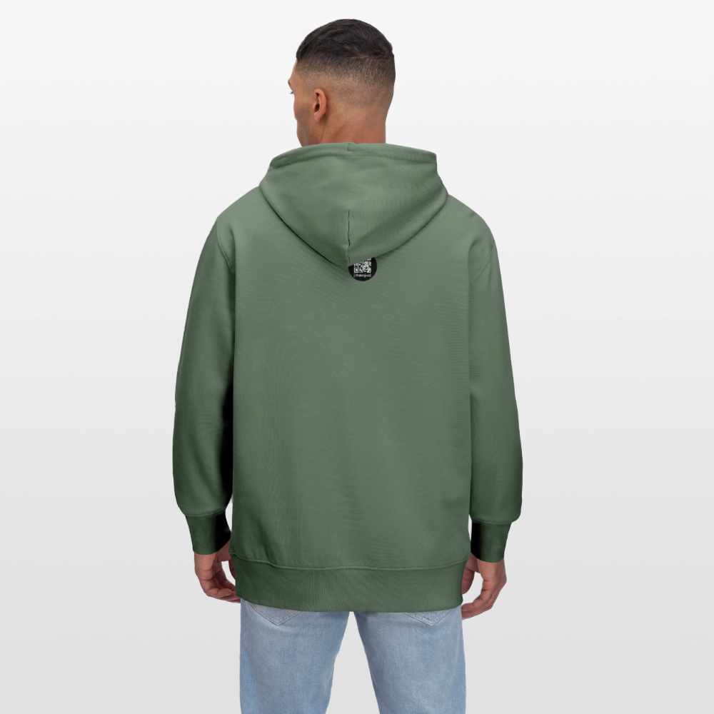 Unisex Bio-Hoodie mit KEEP CALM PRINT - Tanngrün