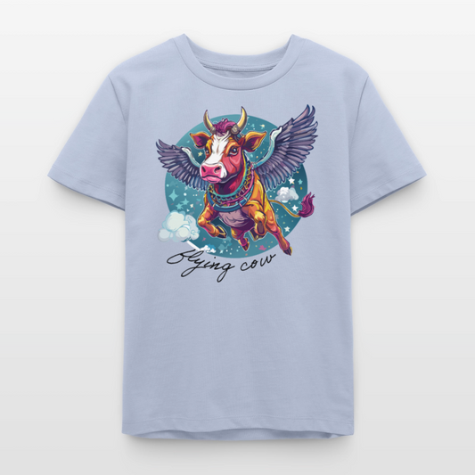 MNJS TEENS Bio T-Shirt mit FLYING COW PRINT - Lavendel-Violett