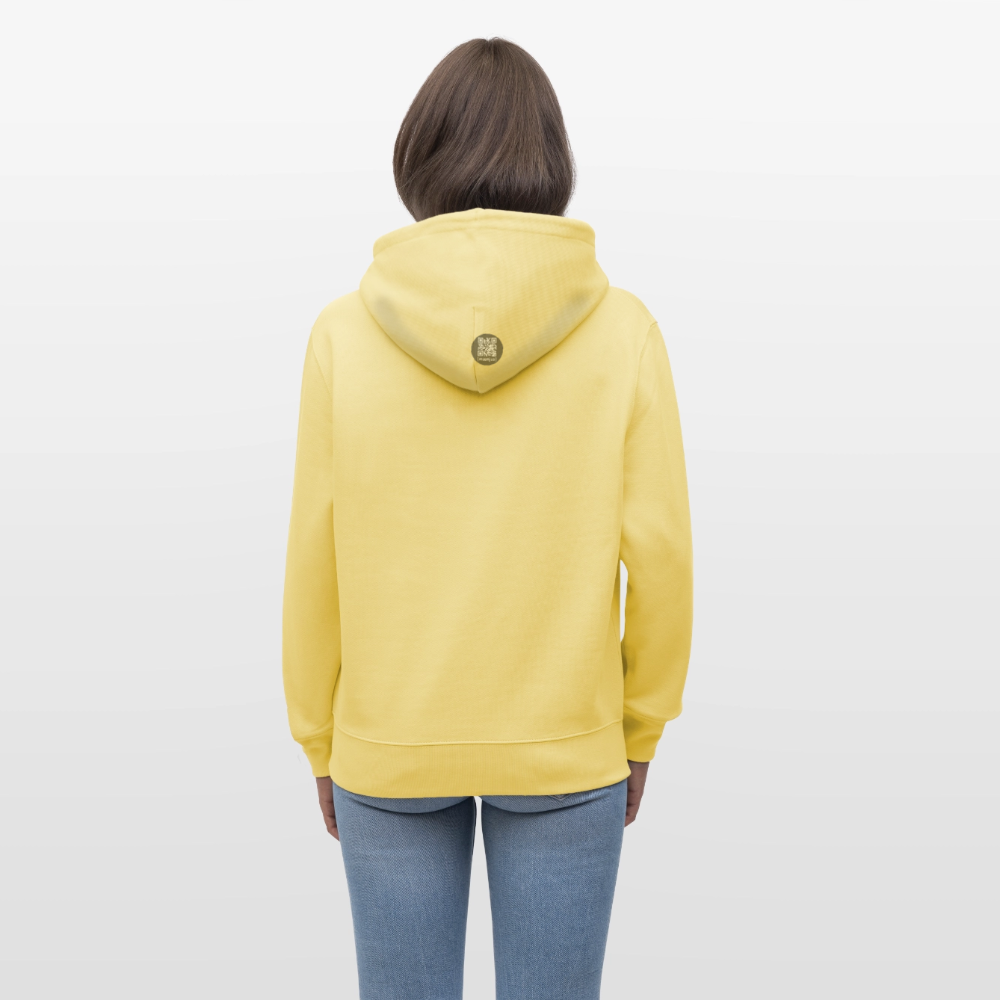 Unisex Bio-Hoodie mit FEUERHERZ PRINT - Gelb Viva 
