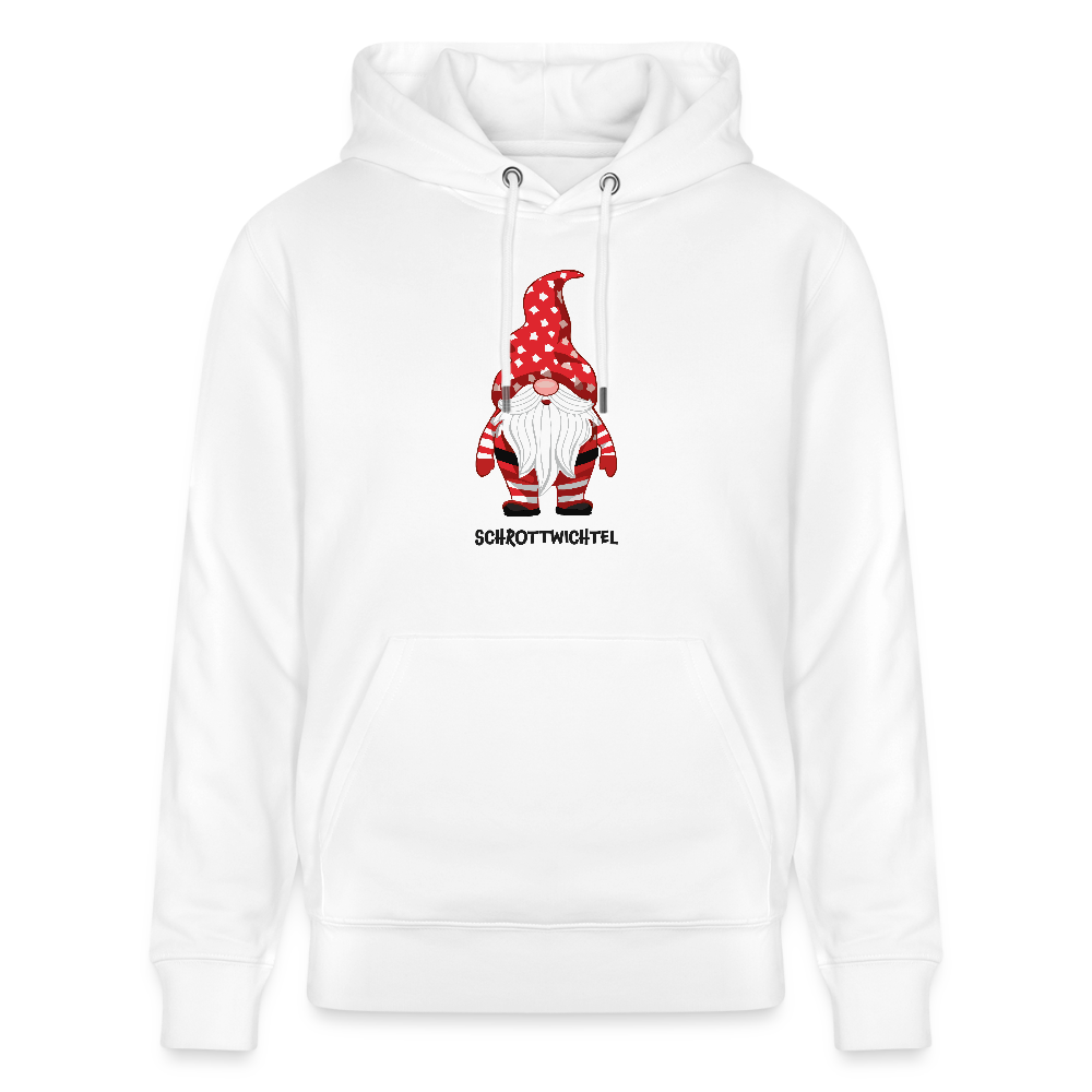 Unisex Bio-Hoodie mit SCHROTTWICHTEL PRINT - Weiß