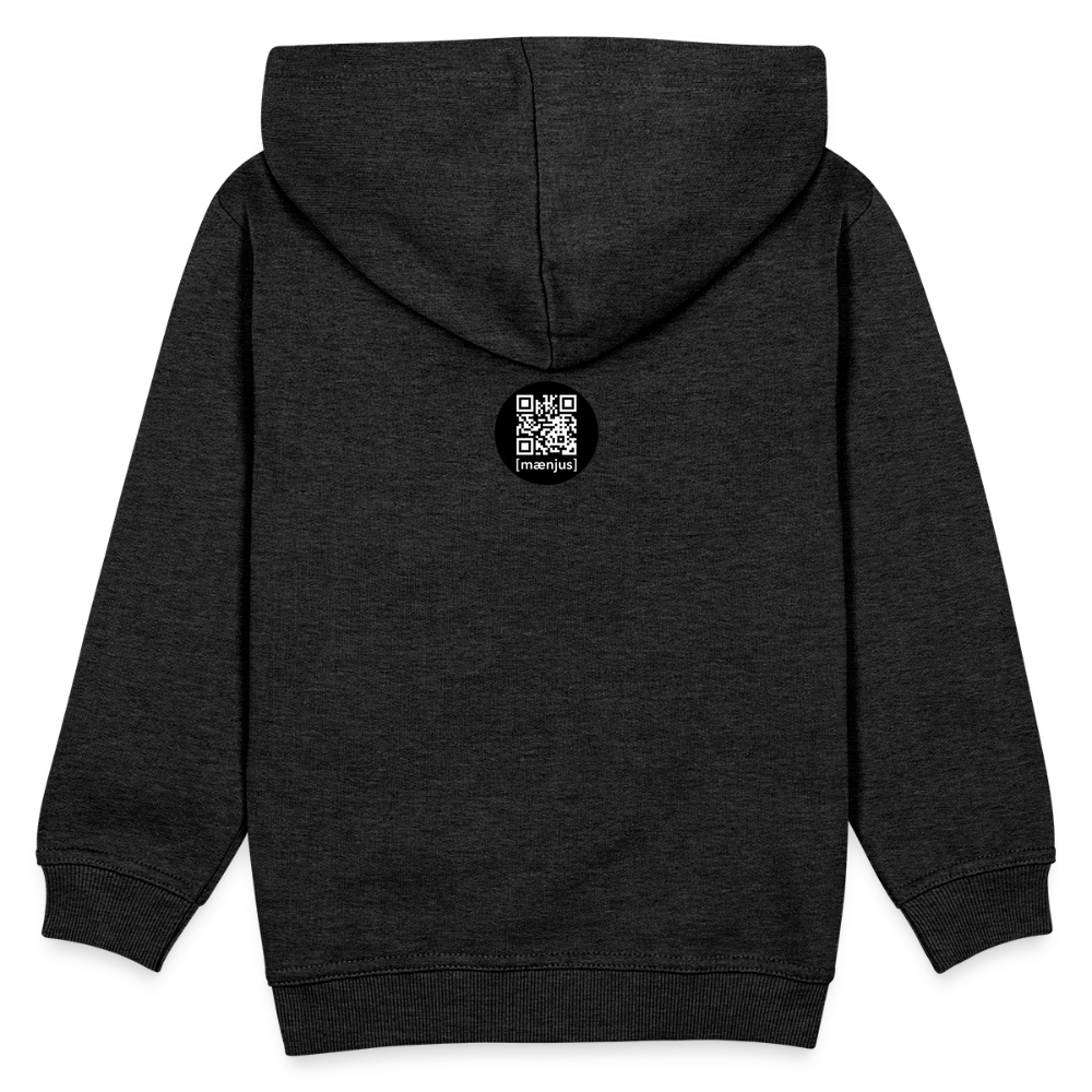 MNJS KIDS Premium Hoodie mit DEEP FOREST GREEN TIGERRABBIT PRINT - Anthrazit