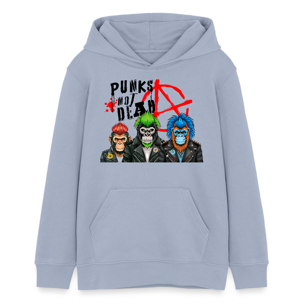 MNJS TEENS Bio-Hoodie mit PUNKS NOT DEAD PRINT - Lavendel-Violett