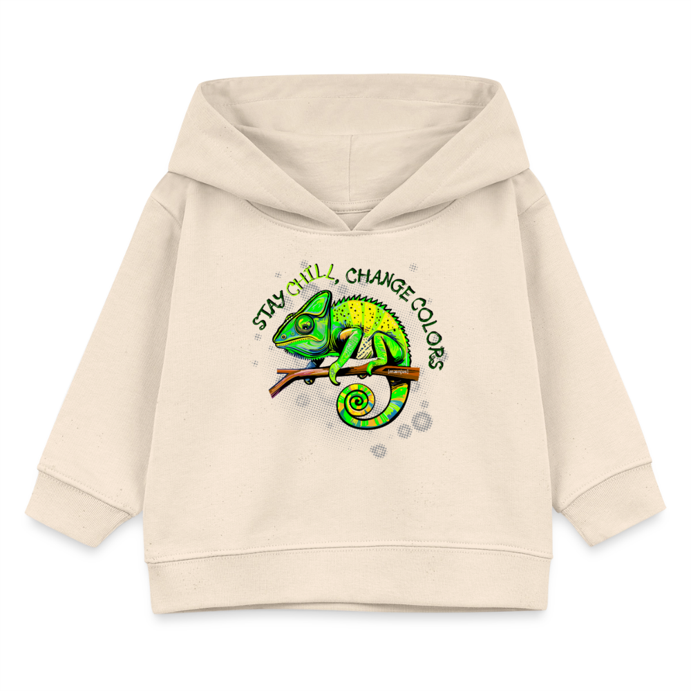 MNJS KIDS Bio Hoodie mit CAMAELEON PRINT - Weißgrau