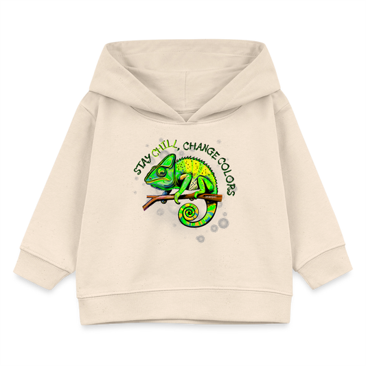 MNJS KIDS Bio Hoodie mit CAMAELEON PRINT - Weißgrau