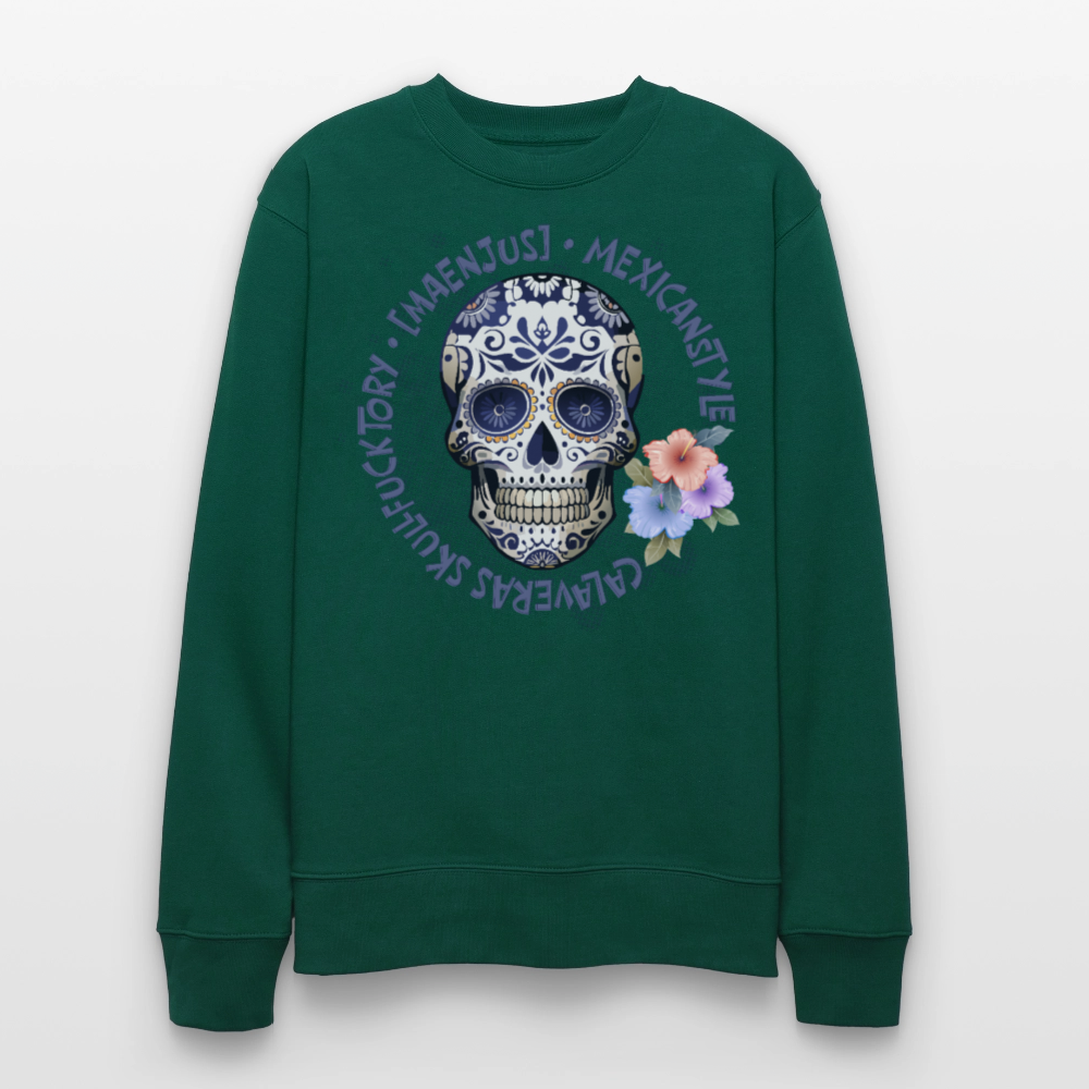 Unisex Bio-Sweatshirt mit MAENJUS MEXICANSTYLE PRINT - Forest