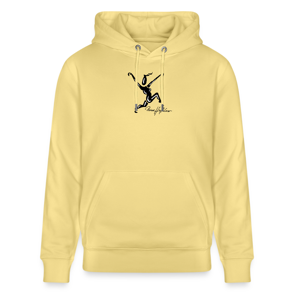Unisex Bio-Hoodie mit TUSCHEWEIBCHEN PRINT - Gelb Viva 