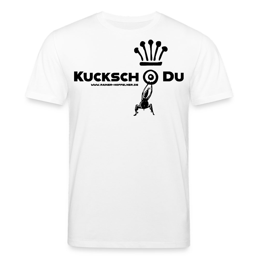 Unisex Bio-T-Shirt mit KUCKSCH DU PRINT - Weiß