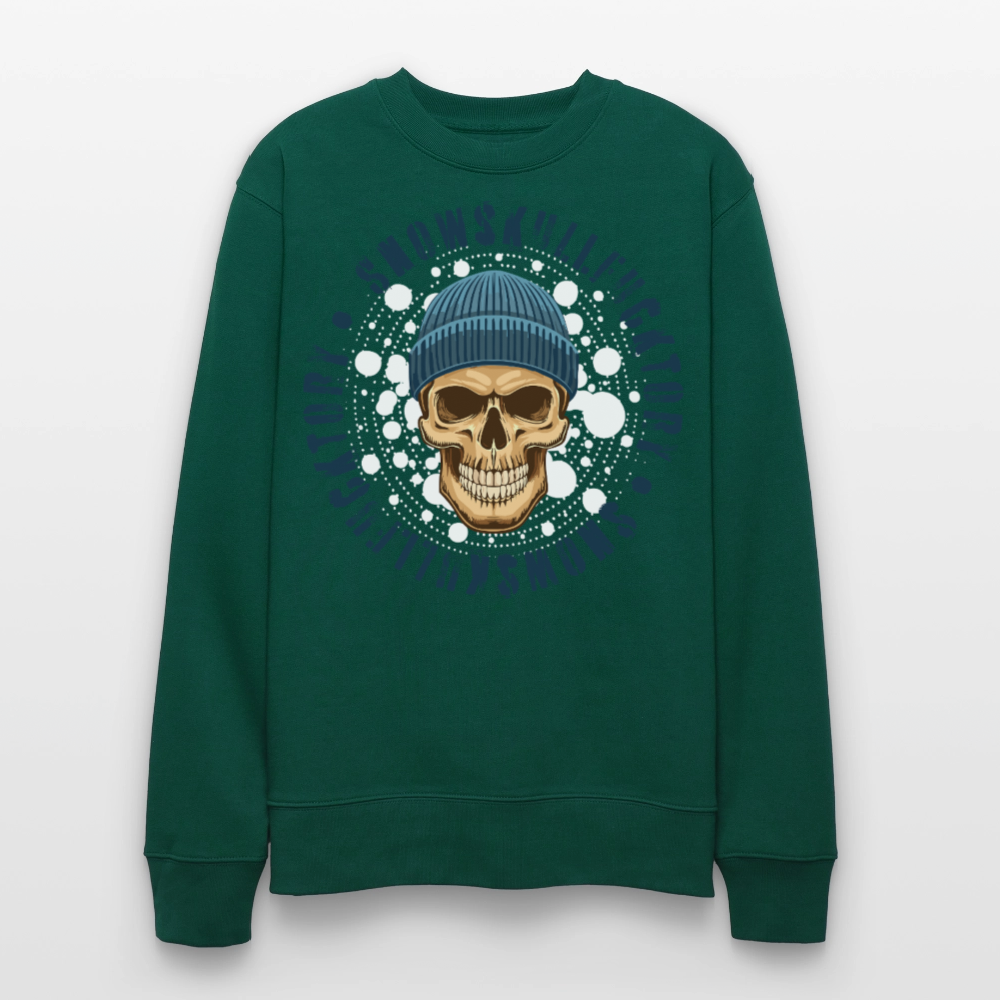 Unisex Bio-Sweatshirt mit SNOWSKULL PRINT - Forest
