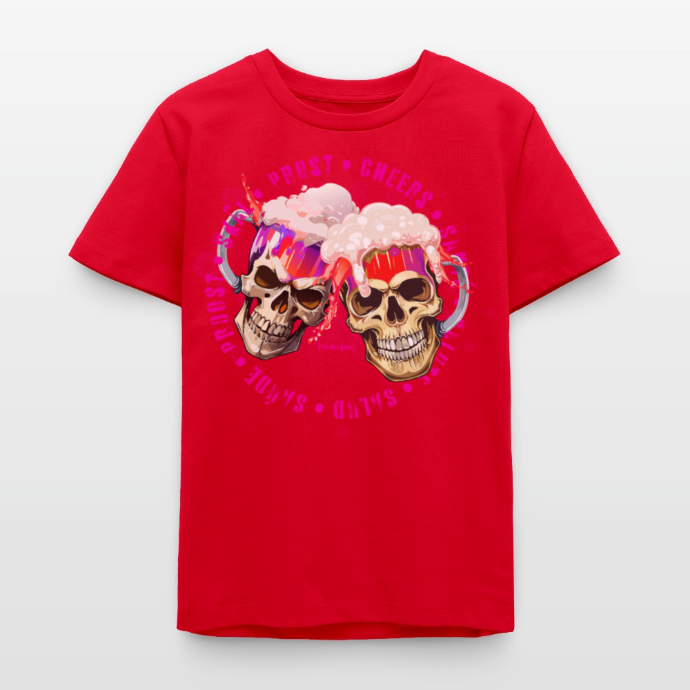 MNJS TEENS Bio T-Shirt mit OKTOBERFEST EDITION GIRLS PRINT - Rot