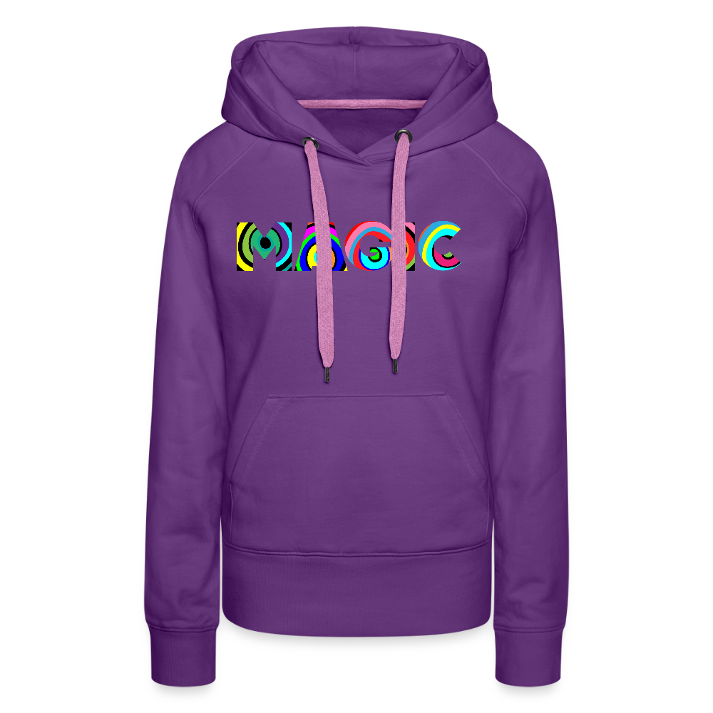 Frauen Premium Hoodie mit MAGIC PRINT - Purple