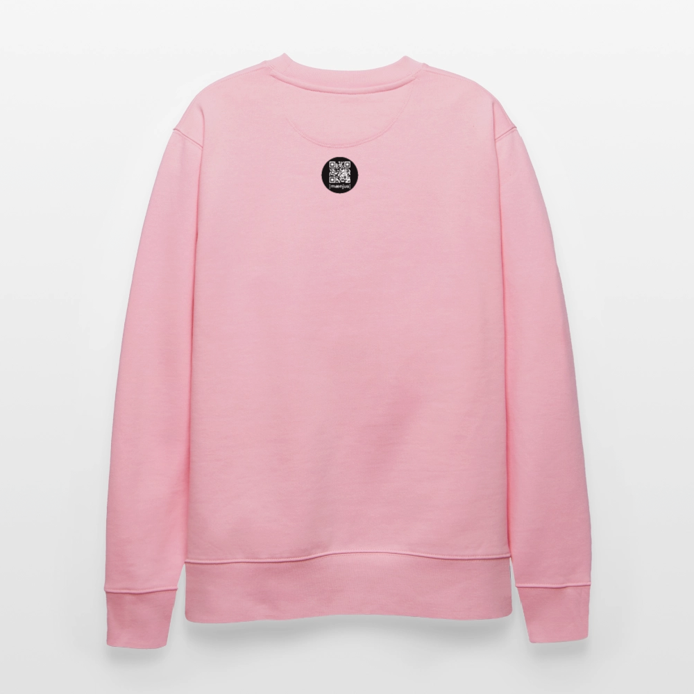 Unisex Bio-Sweatshirt mit SNOWCAT PRINT - Hellrosa