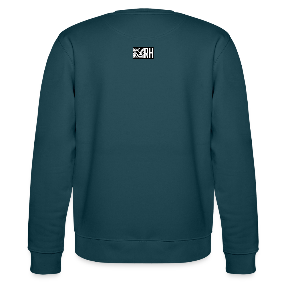 Unisex Bio-Sweatshirt mit ICE ICE BABY PRINT - Dunkles Petrol