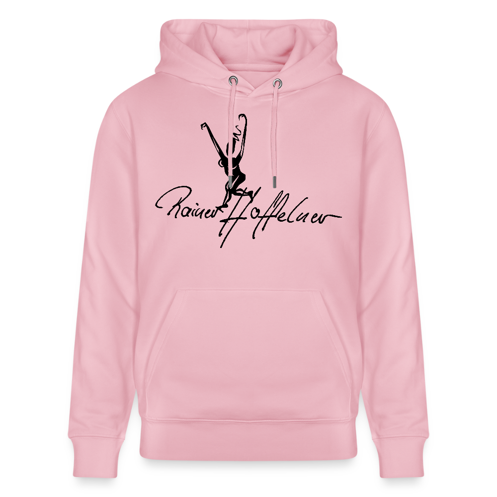 Unisex Bio-Hoodie mit TUSCHEWEIBCHEN PRINT - Hellrosa