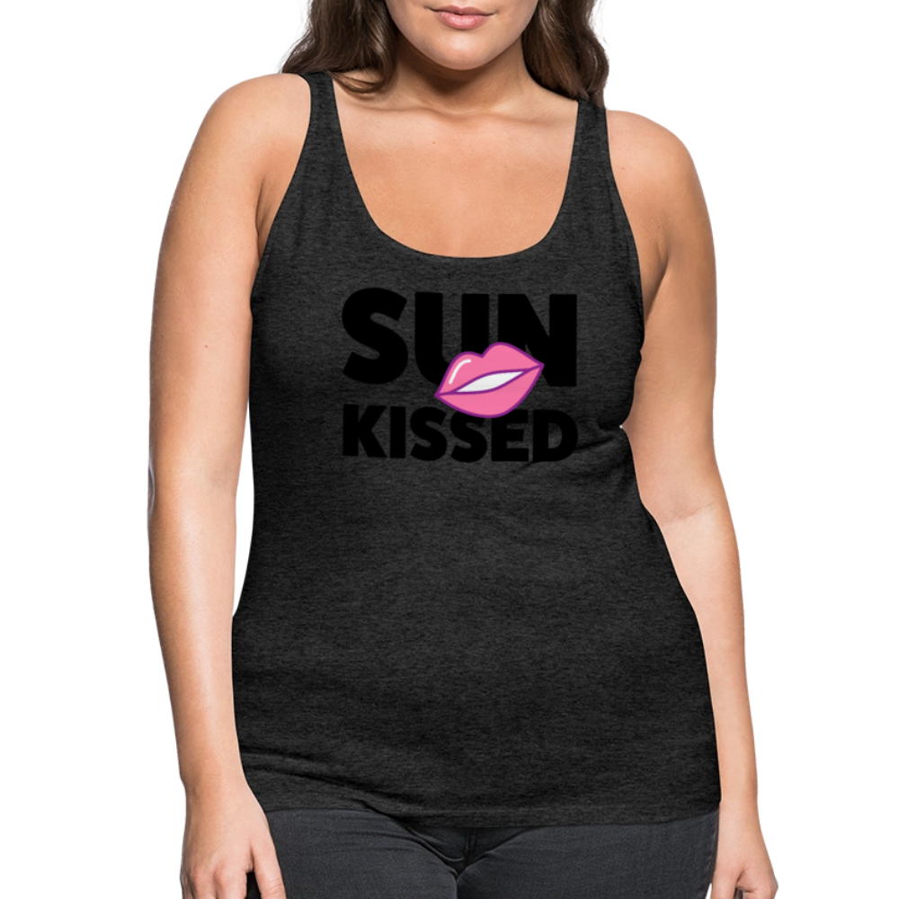 Frauen Premium Tank Top mit SUN KISSED PRINT - Anthrazit