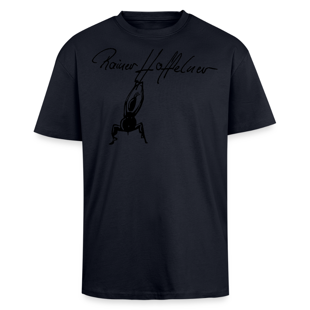 Heavy Oversize T-Shirt mit TUSCHEMÄNNCHEN PRINT - French Navy