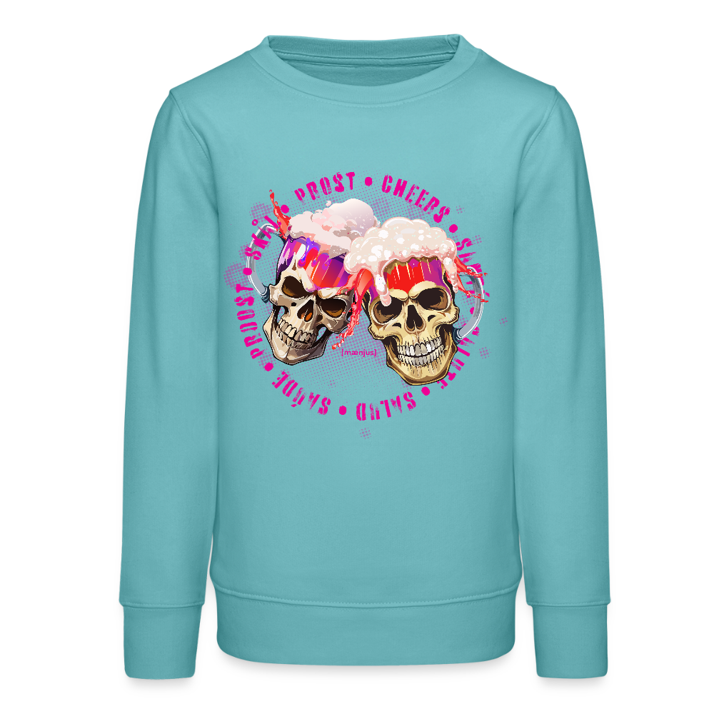 MNJS TEENS Bio Sweatshirt mit OKTOBERFEST EDITION GIRLS PRINT - Pastelltürkis