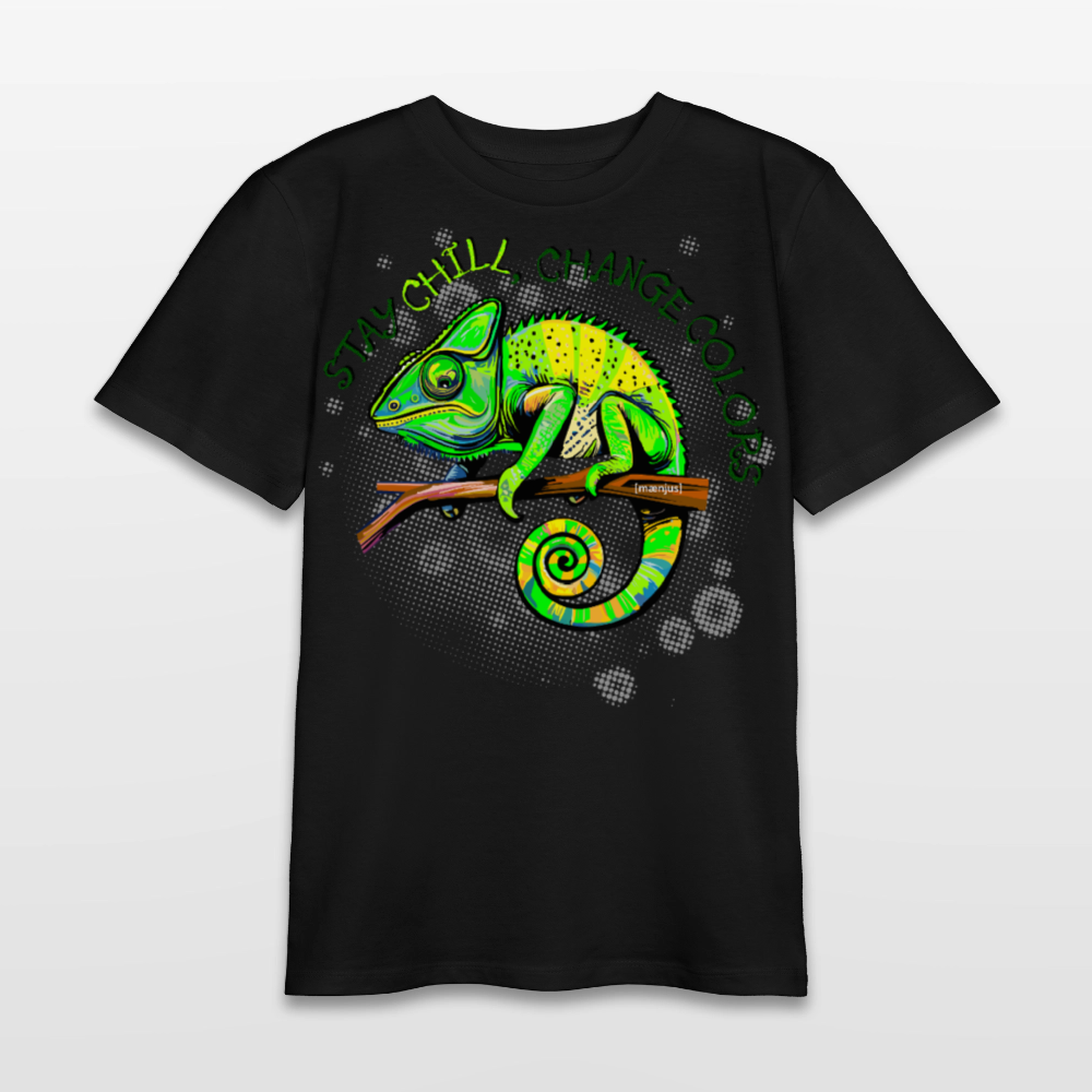 MNJS TEENS Bio T-Shirt mit CAMAELEON PRINT - Schwarz