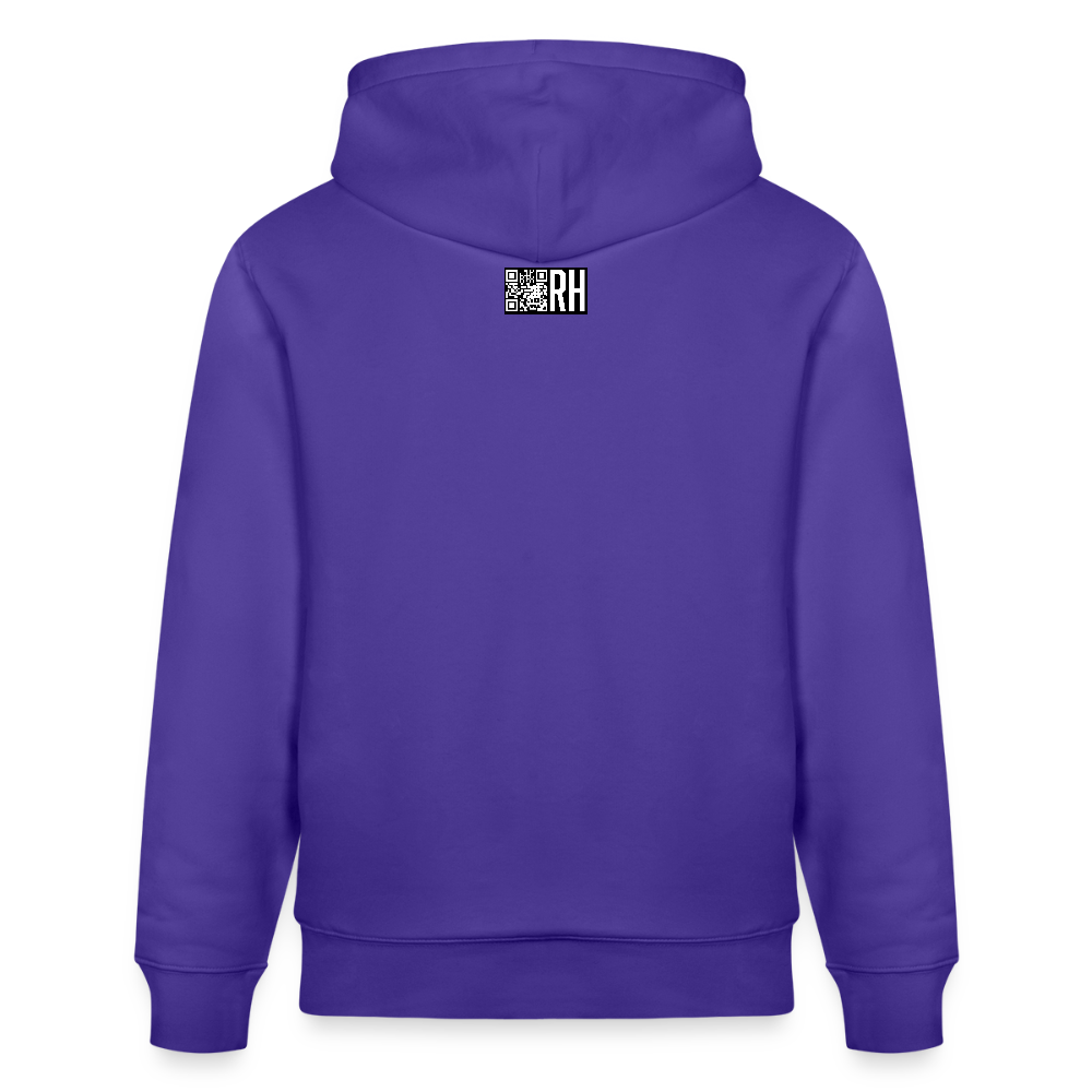 Unisex Bio-Hoodie mit ICE ICE BABY PINGUIN PRINT - Purple Love 