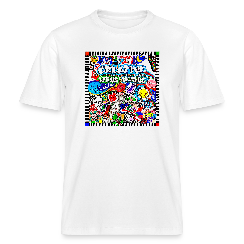 Unisex Bio-T-Shirt mit CREATIVE VIRUS INSIDE PRINT - Weiß