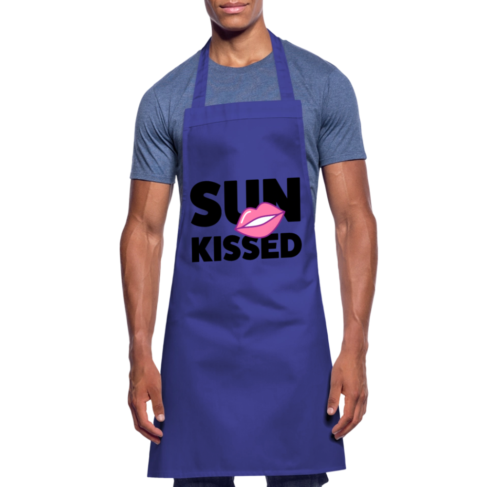 Kochschürze mit SUN KISSED PRINT - Royalblau