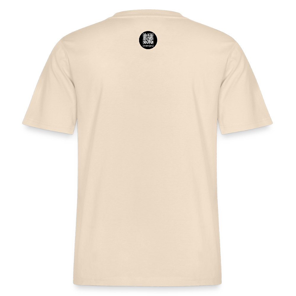 Unisex Bio-T-Shirt mit KEEP CALM PRINT - Weißgrau