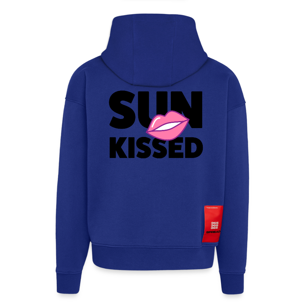 Heavyweight Oversized Organic Hoodie mit SUN KISSED PRINT - Iconic Blue