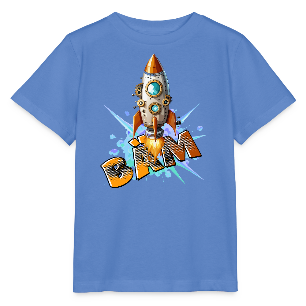 MNJS KIDS Bio T-Shirt mit BÄM PRINT - Blau