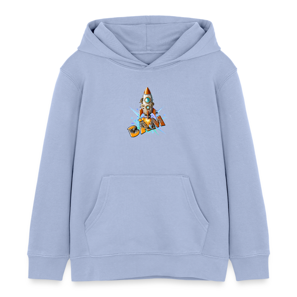 MNJS KIDS Bio-Hoodie mit BÄM PRINT - Sky