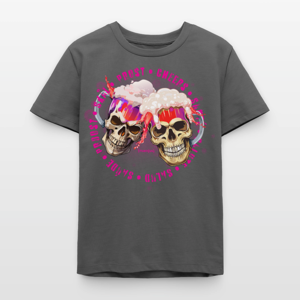 MNJS TEENS Bio T-Shirt mit OKTOBERFEST EDITION GIRLS PRINT - Anthrazit