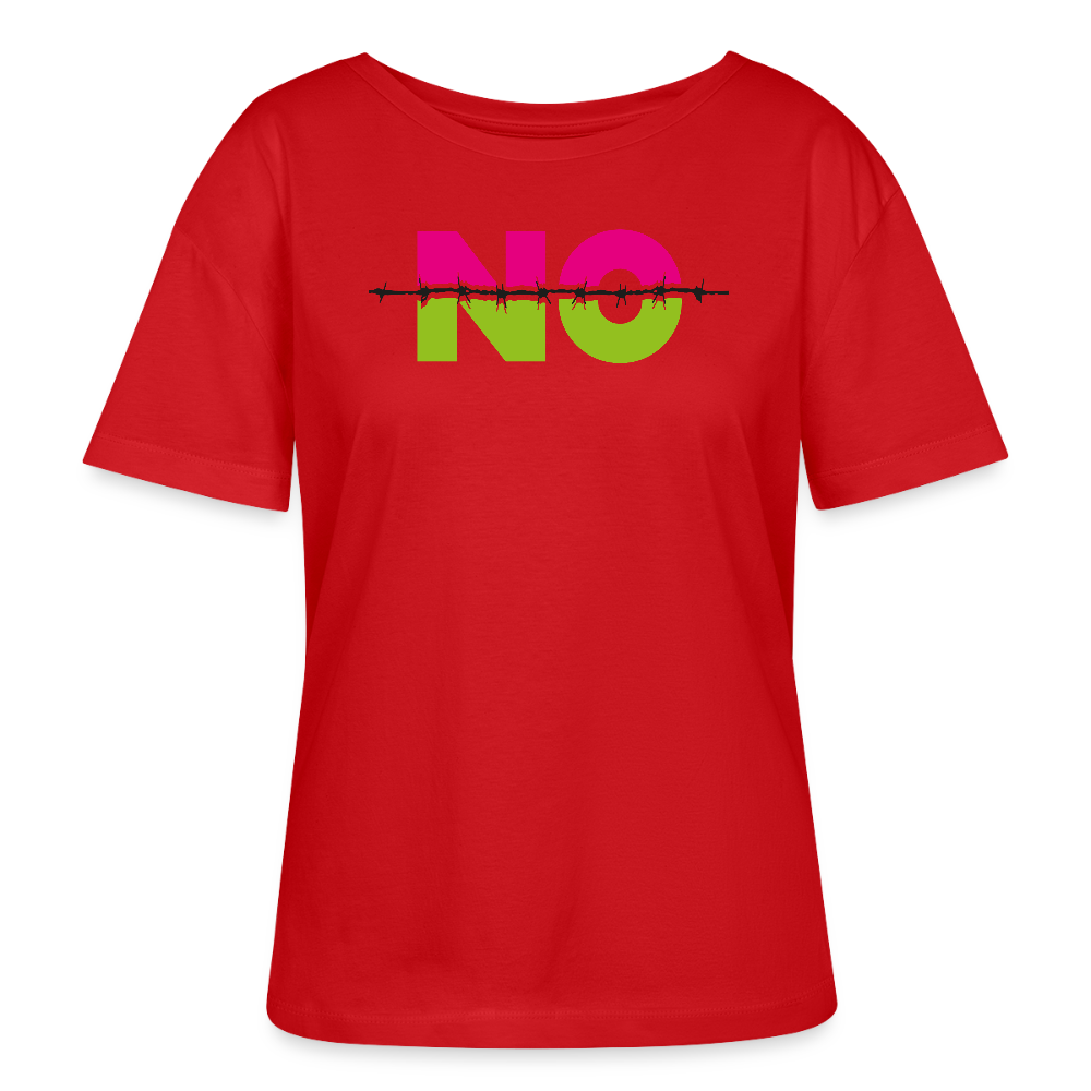 Frauen T-Shirt mit NO PRINT - Rot