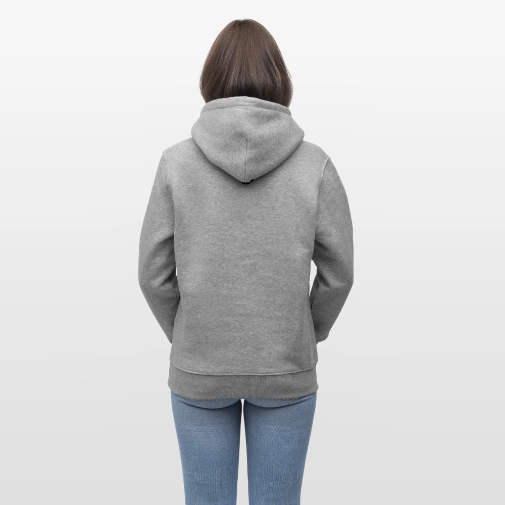 Unisex Bio-Hoodie mit SANTASKULL FUCKTORY PRINT - Hellgrau marmoriert