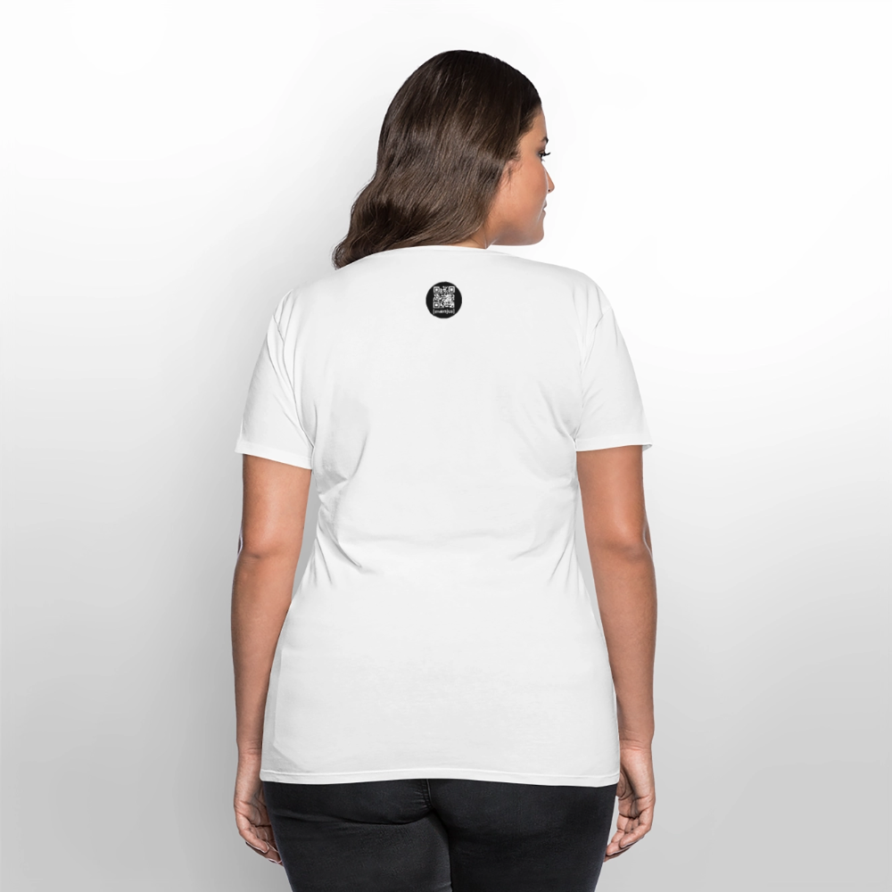 Frauen Premium T-Shirt mit OKTOBERFEST SKULL GIRL PRINT - Weiß